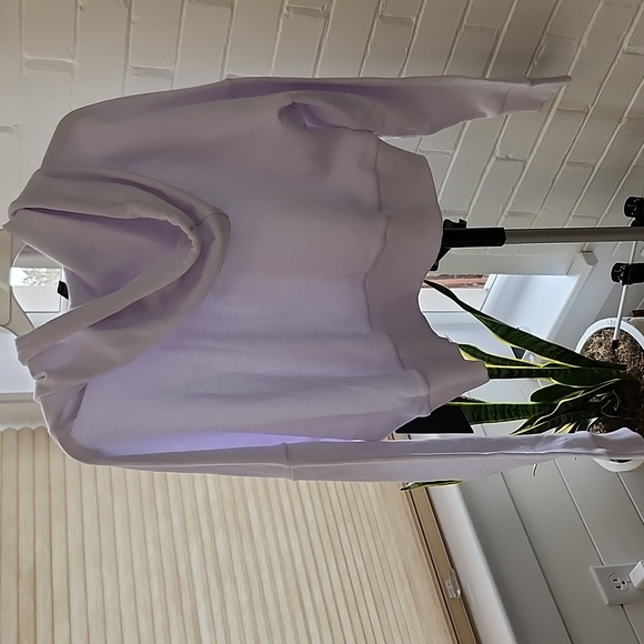 90 degree Women's White Hoodie, large - Picture 3 of 5